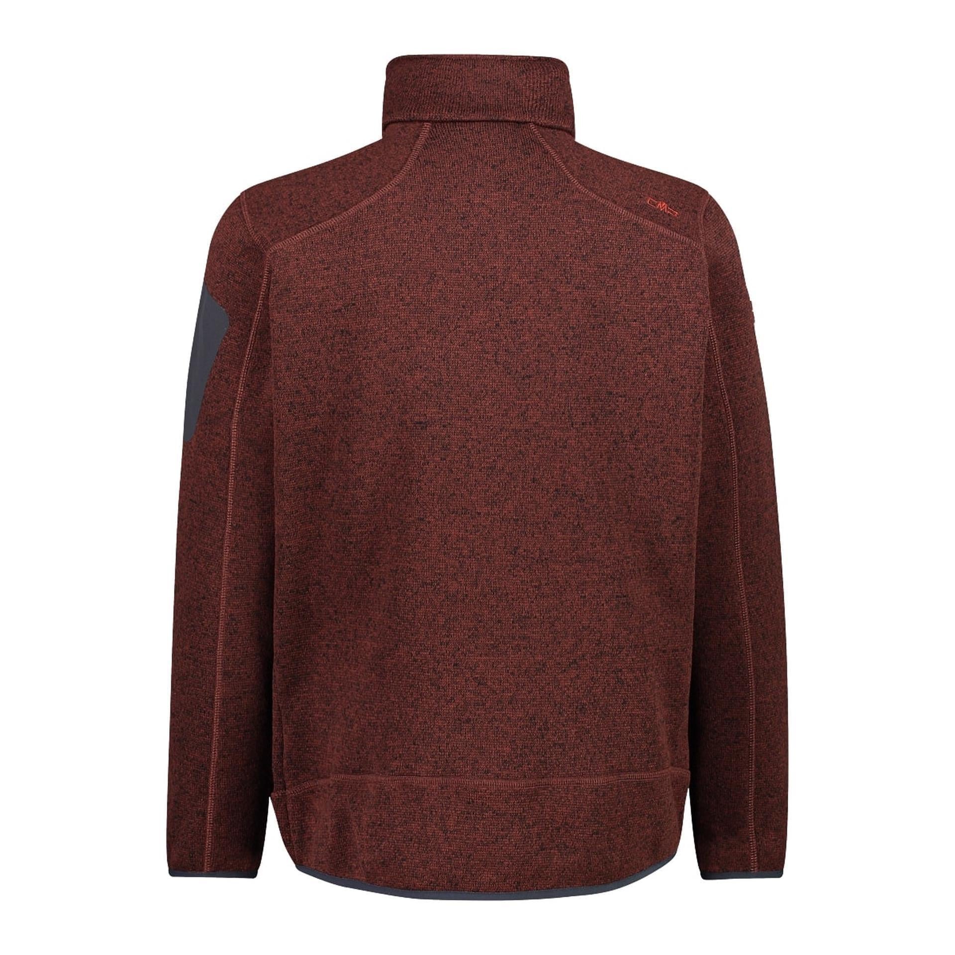 Rückansicht der Knit-Tech Jacke mit elastischem Saum