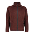 CMP Knit-Tech Herren-Fleecejacke in rust-antracite mit Reißverschluss