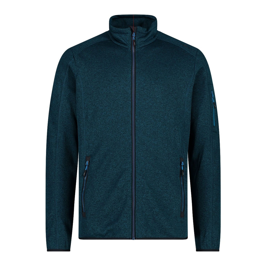 CMP Herren Fleecejacke Man Jacket Mesh 30H5887 deep lake-antracite