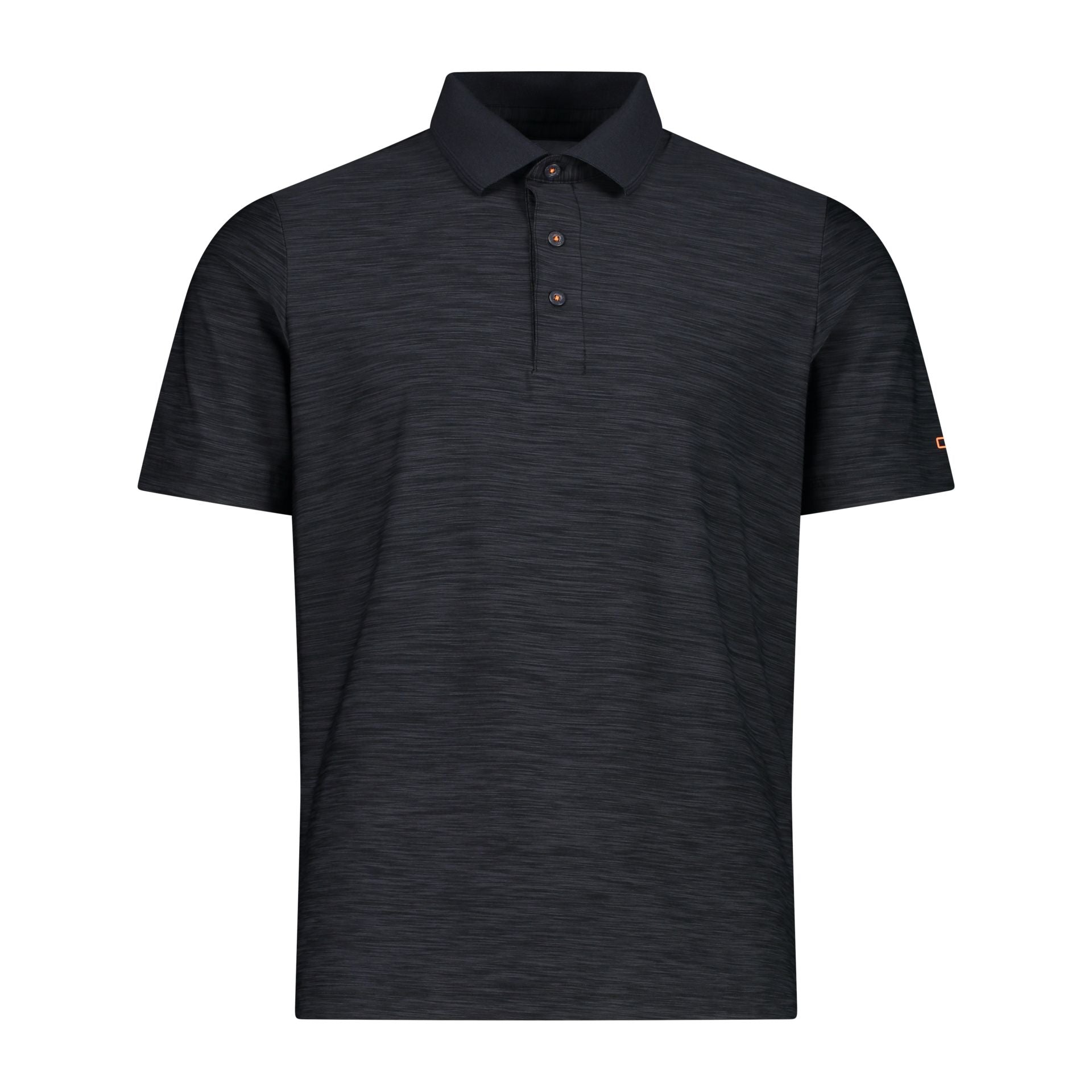Vorderansicht Herren Poloshirt Melange-Stretch Regular Fit