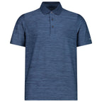 CMP Herren Poloshirt in black blue melange von vorn