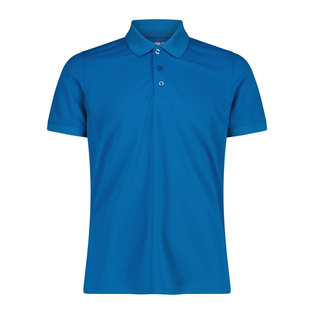 CMP Herren Funktions-Poloshirt pacific – Vorderansicht mit Kragen, Knopfleiste und sportlichem Schnitt