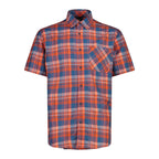 CMP Herren Funktionshemd ocean-tango-blue – Vorderansicht mit Knopfleiste