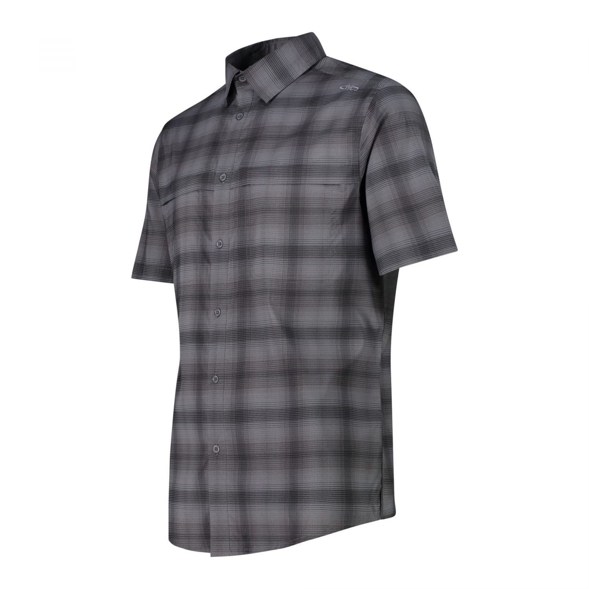 Stretchhemd für Herren – Seitenansicht mit leicht tailliertem Regular Fit Schnitt