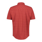 Leichtes Outdoorhemd in rust-dark rust von hinten