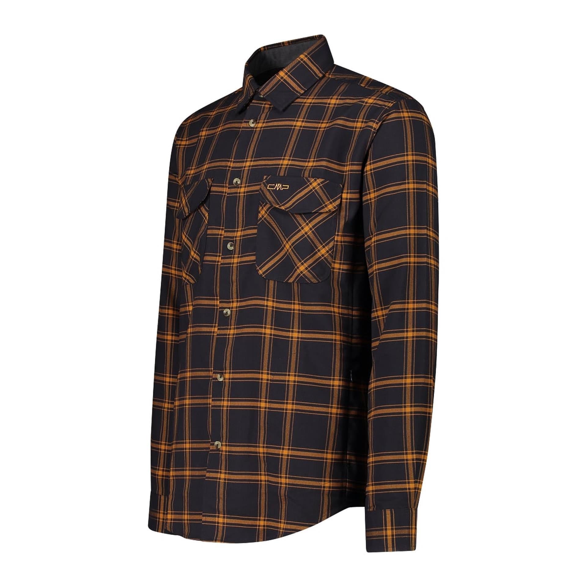 Seitenansicht des recycelten CMP Herrenhemds mit Brusttaschen