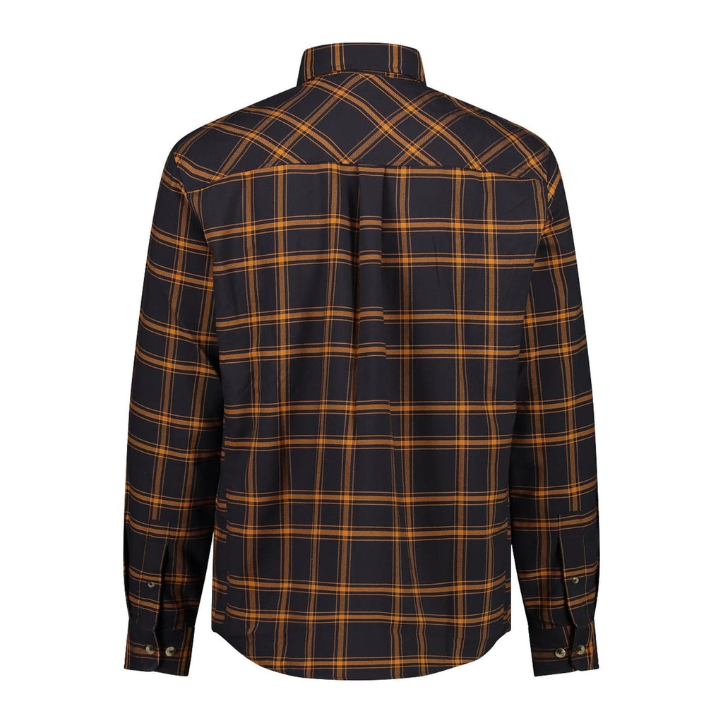 Rückansicht des atmungsaktiven Langarmhemds mit Rückenfalte