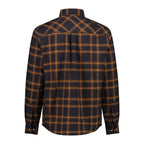 Rückansicht des atmungsaktiven Langarmhemds mit Rückenfalte