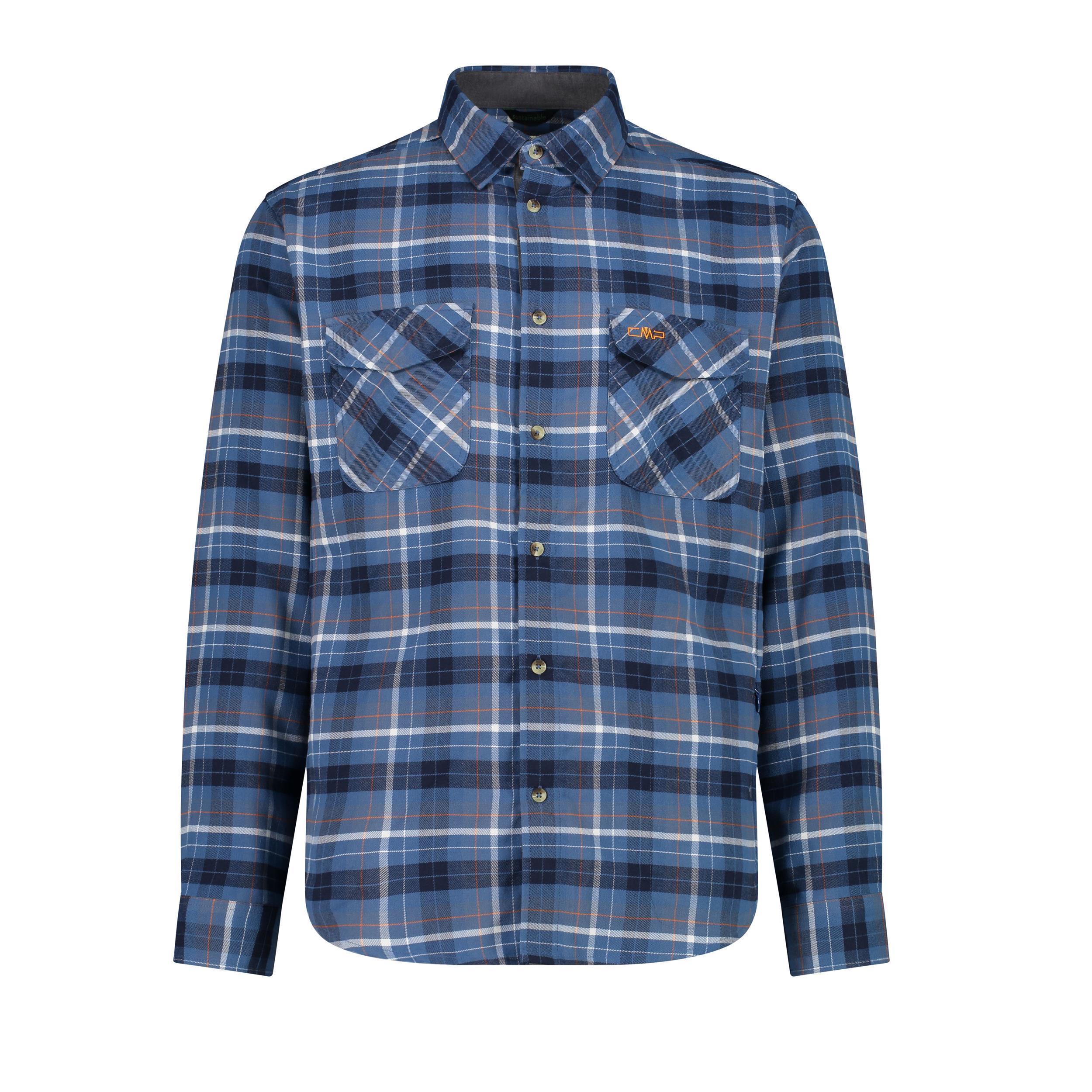 CMP Herren Flanellhemd b.blue-bluestone – Vorderansicht