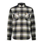 CMP Herren Flanellhemd olive-nero-bianco – Vorderansicht