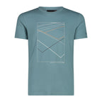 Herren Funktionsshirt CMP mit Bergmotiv – hydro-bluesteel