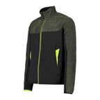 Seitenansicht der CMP Herrenjacke mit Highloft-Fleece und Stretch