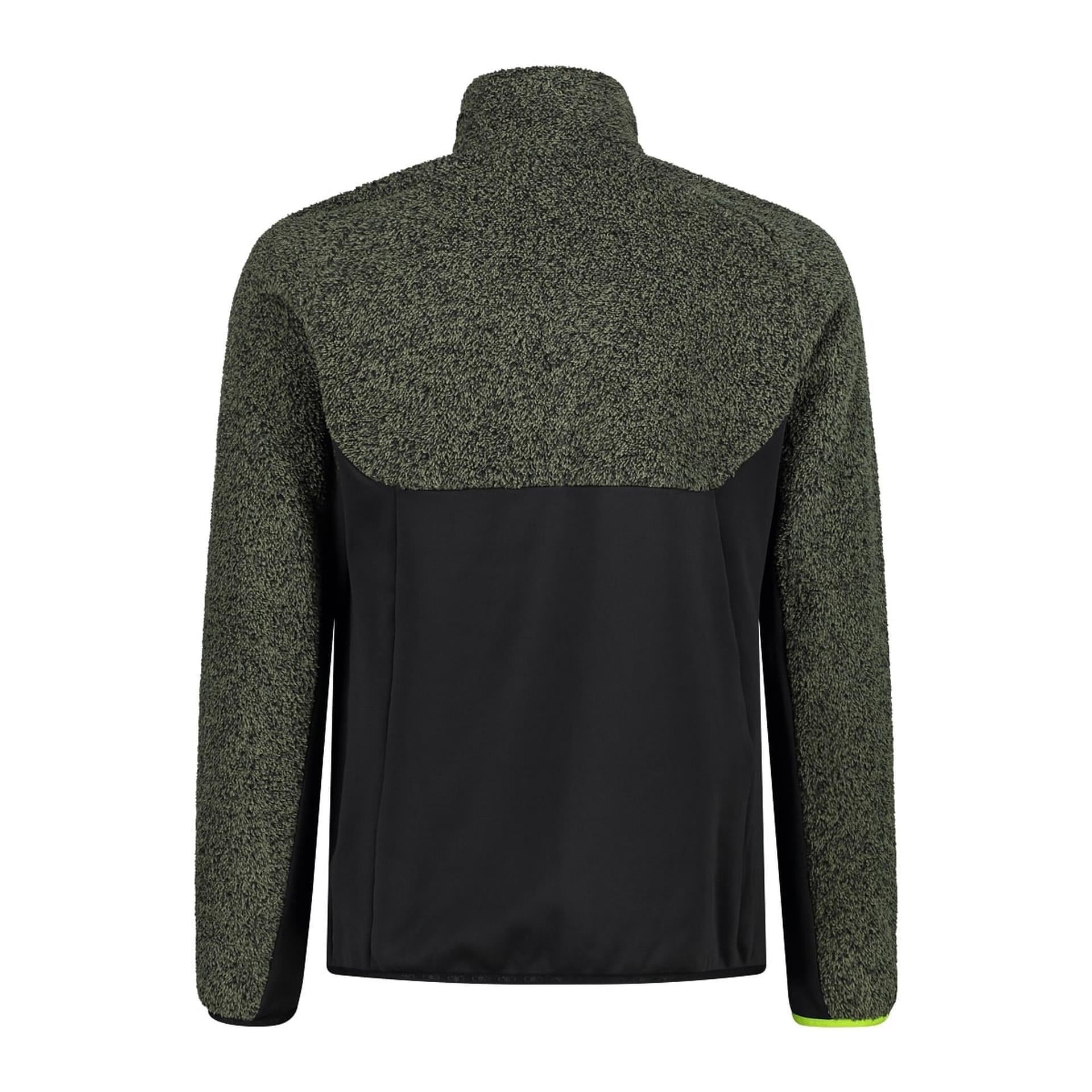 Rückseite der CMP Hybridjacke – elastischer Saum & Materialmix