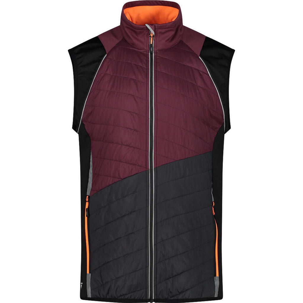 Wattierte Herrenweste mit Reißverschlusstaschen und wasserabweisender Oberfläche