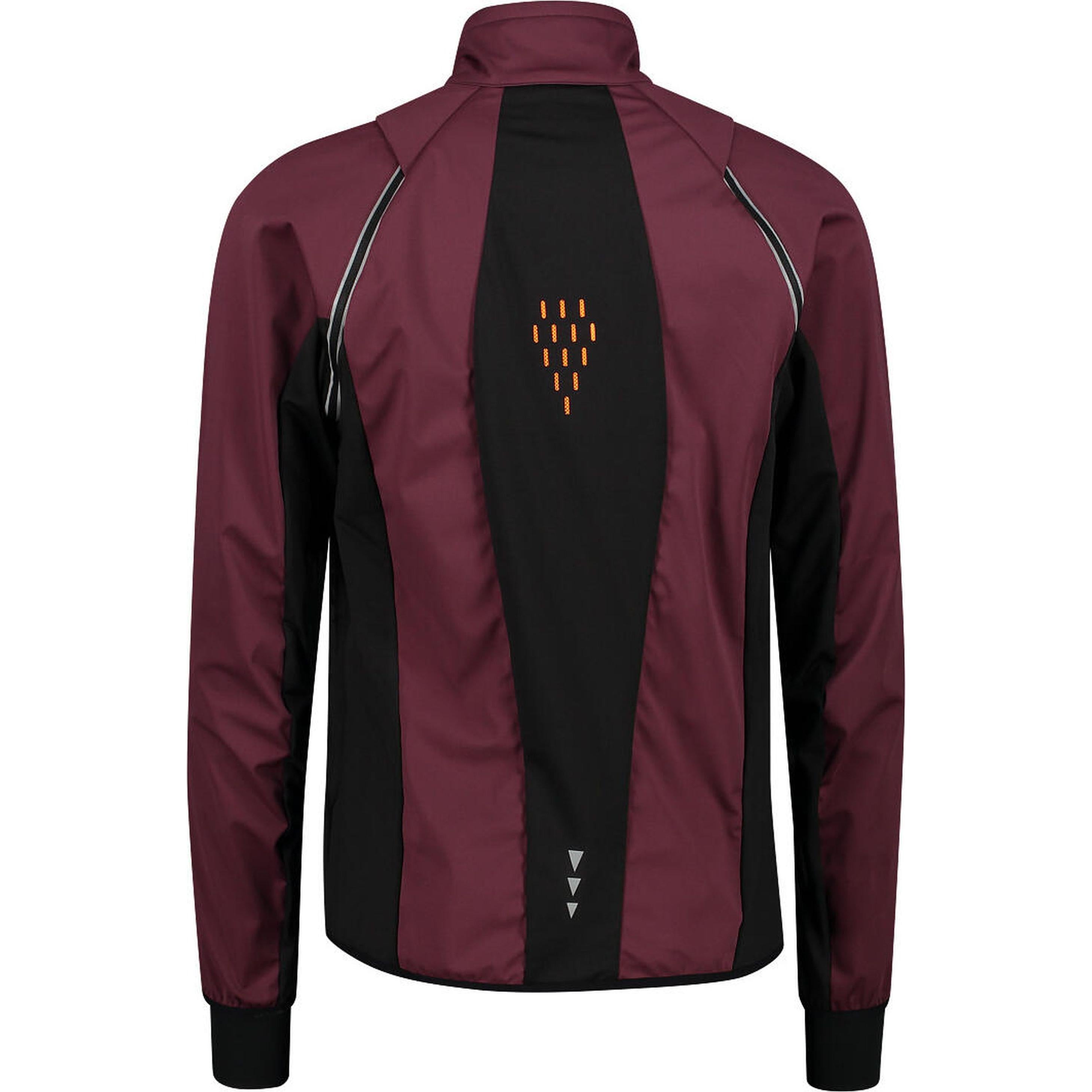 Herrenweste mit atmungsaktivem Mesh-Rückeneinsatz und winddichtem Softshellmaterial