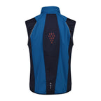 Rückansicht ohne Ärmel – Herren Funktionsweste mit atmungsaktivem Mesh-Einsatz und reflektierenden Elementen