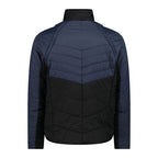 Rückansicht – Herren Steppjacke mit abtrennbaren Ärmeln und reflektierenden Details