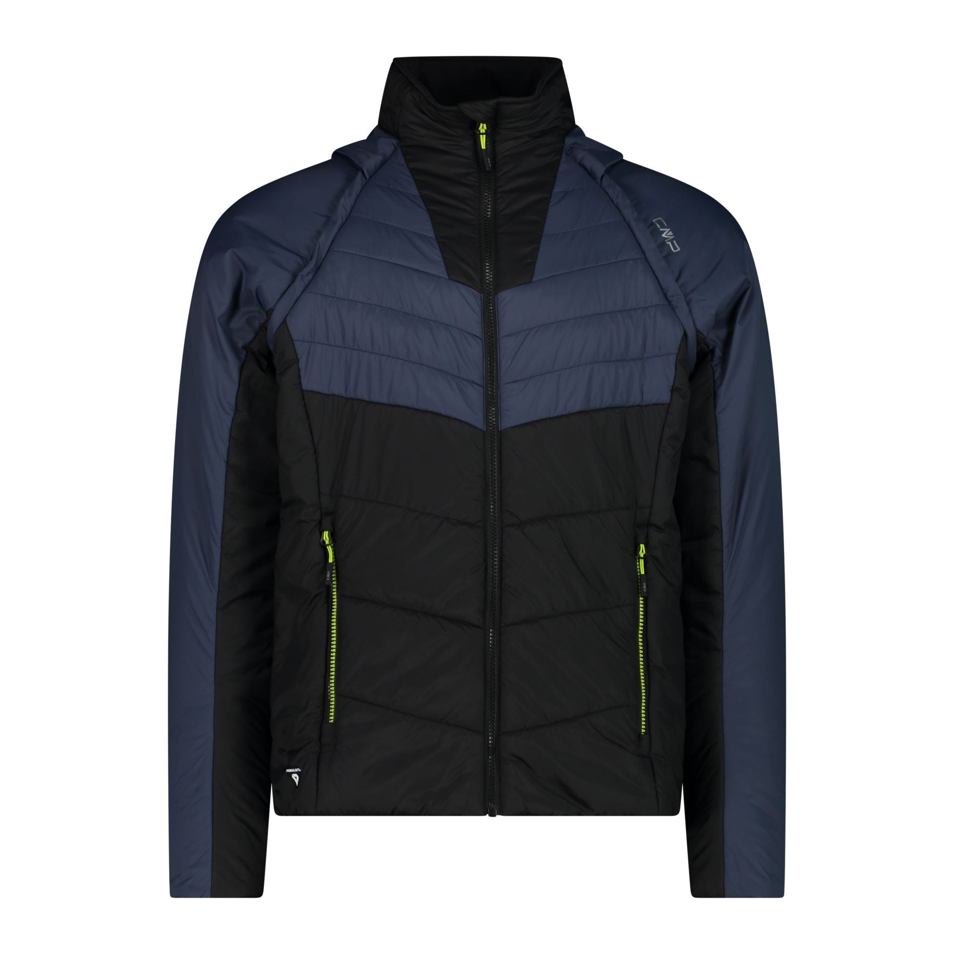 Vorderansicht – Herren 2-in-1 Steppjacke mit PrimaLoft® Wattierung und Reißverschlusstaschen