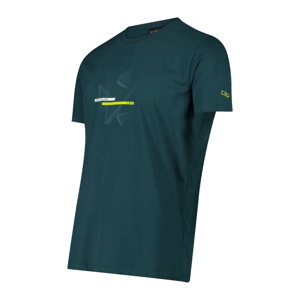 CMP Jersey T-Shirt Herren – Seitenansicht mit geradem Schnitt und kurzem Ärmel