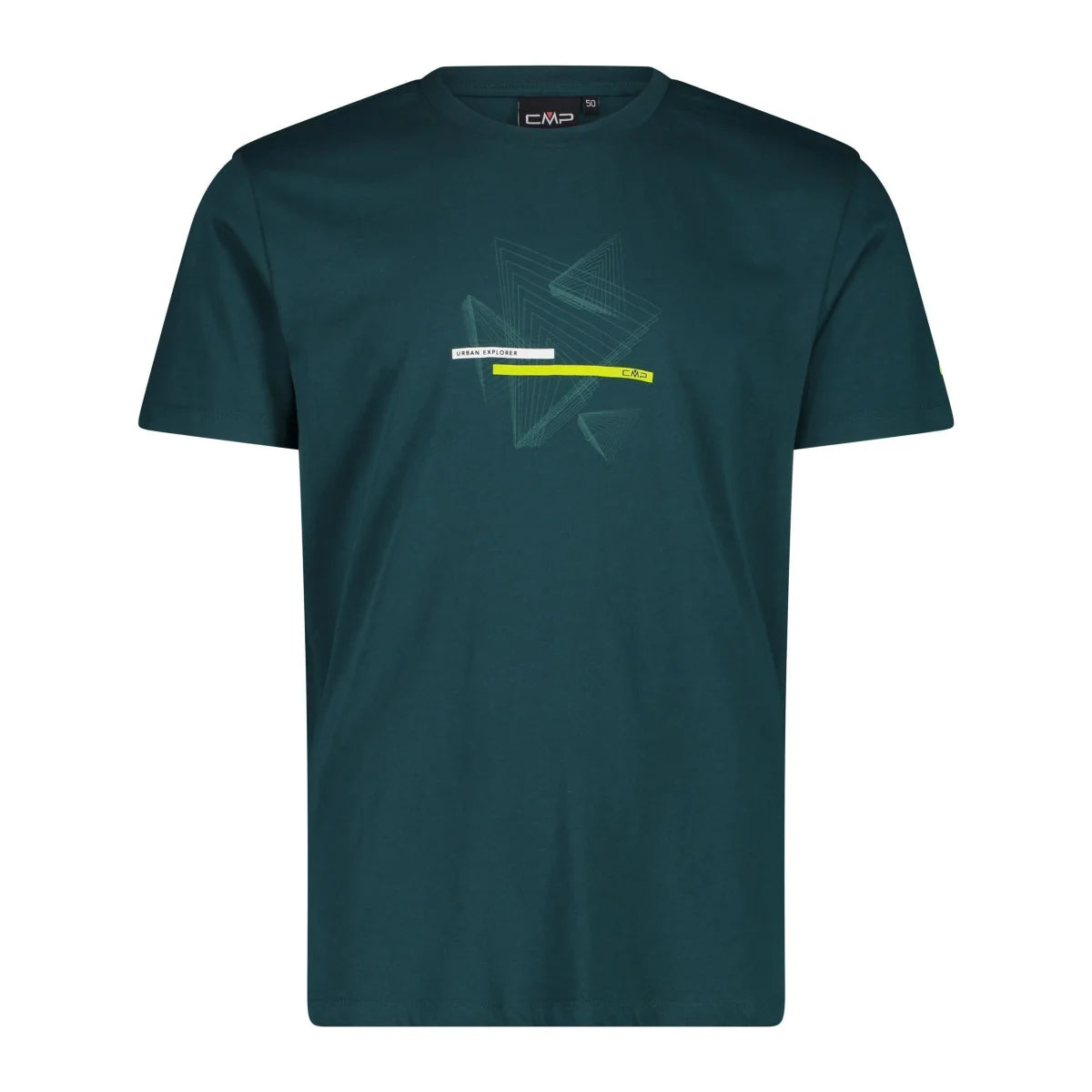 CMP Herren T-Shirt alpine – Vorderansicht mit Rundhals und sportlichem Frontprint