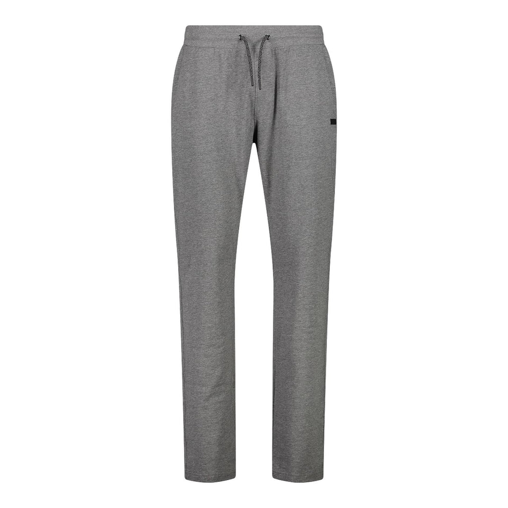 Herren Jogginghose fumo meliert mit geradem Bein in Vorderansicht