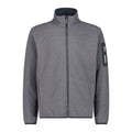 Vorderansicht Herren Fleecejacke KnitTech® Jacquard Grau
