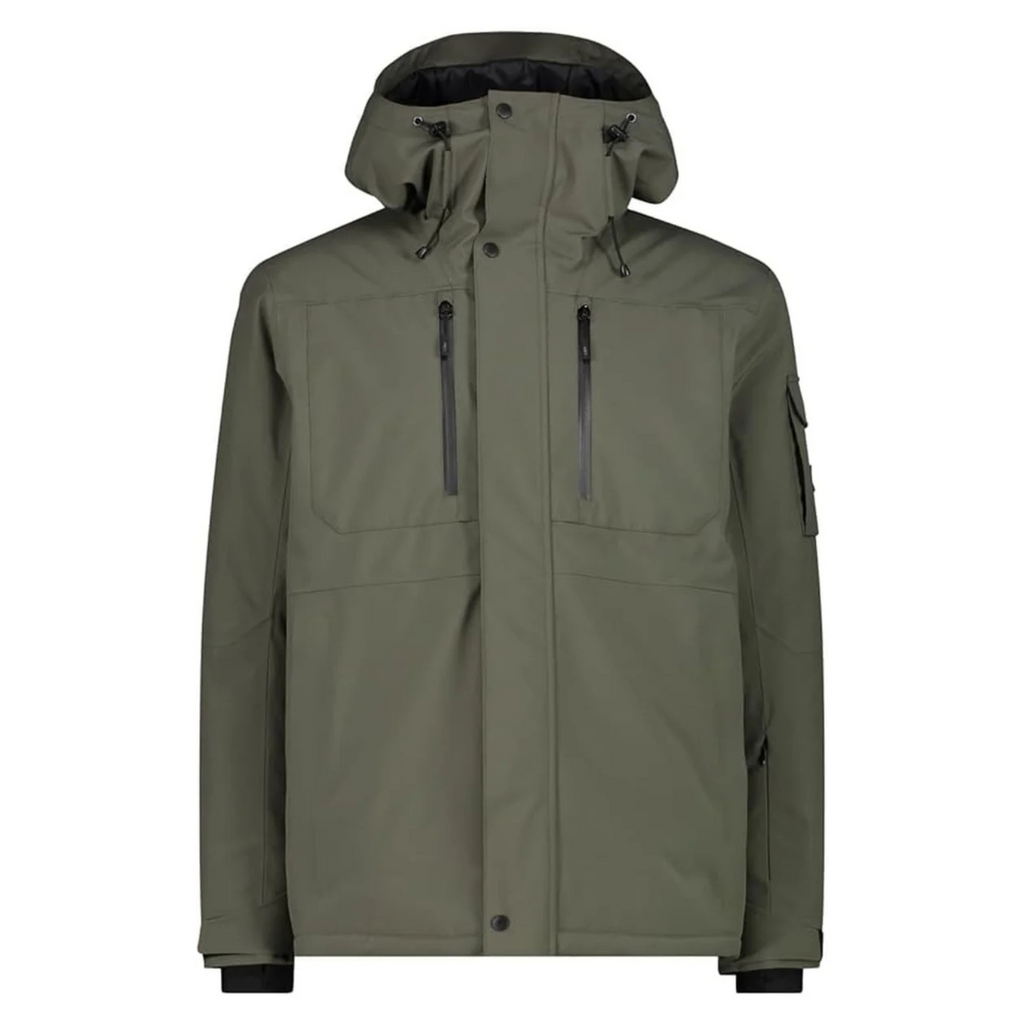 CMP Herren Winterjacke – Seitenansicht mit Kapuze, Ärmelverstellung & sportlichem Schnitt