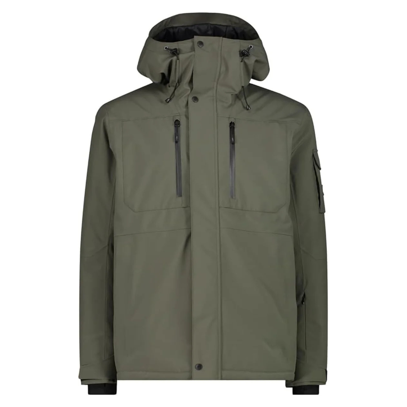 CMP Herren Winterjacke – Seitenansicht mit Kapuze, Ärmelverstellung & sportlichem Schnitt