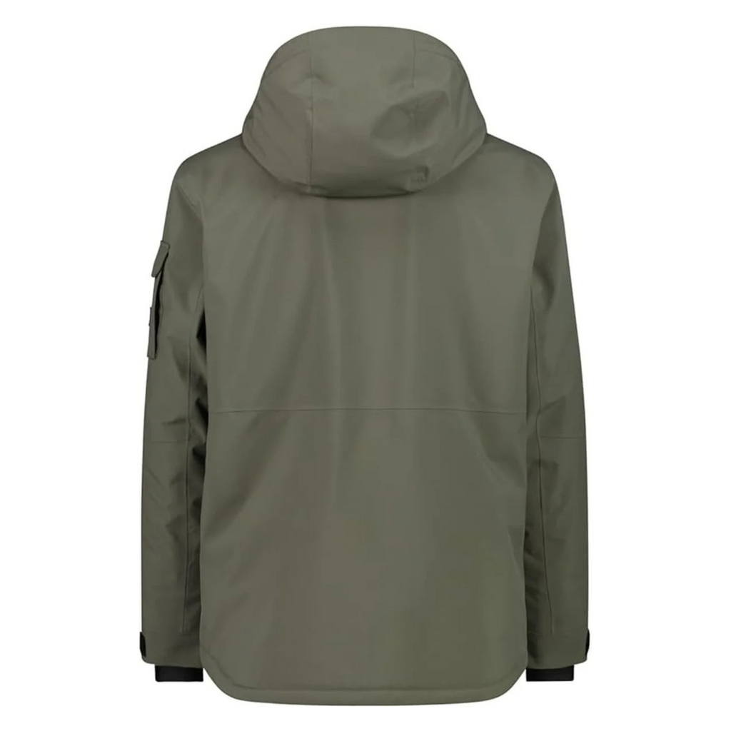 CMP Herrenjacke Skijacke – Rückansicht mit fester Kapuze und verstellbarem Saum