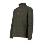 Seitenansicht Herren Sweat Half Zip Fleece olive melange

