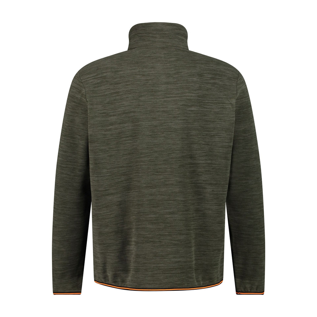 Rückansicht Herren ArcticFleece Pullover olive melange Outdoor
