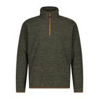 Vorderansicht Herren Fleecepullover ArcticFleece olive mit Half Zip
