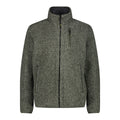 CMP Herren Melange-Fleece Fleecejacke 32M1827 oil green meliert