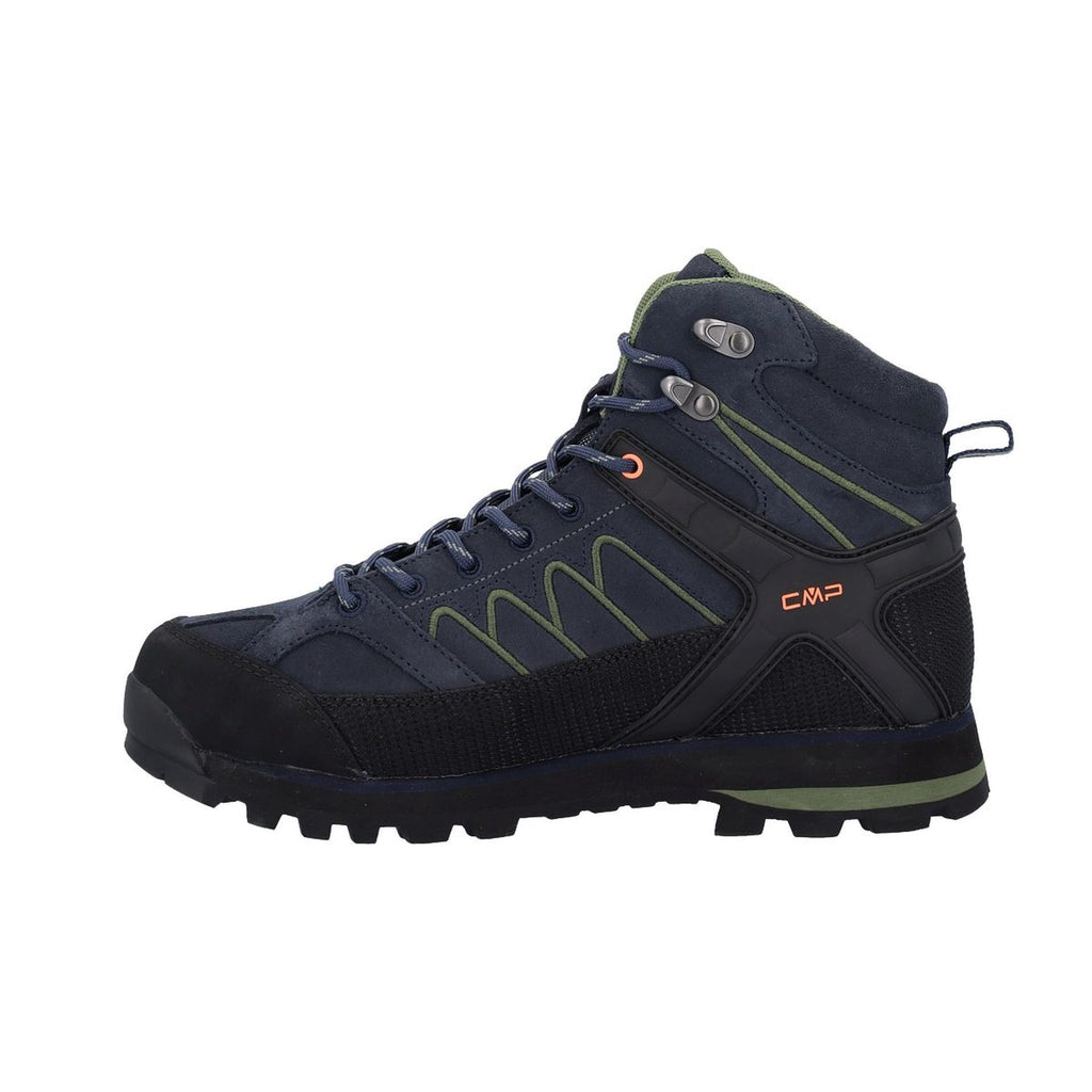 Robuster Outdoor-Schuh mit Anti-Cut-Material am Rand und Stützrahmen aus Gummi zur Fersenstabilisierung