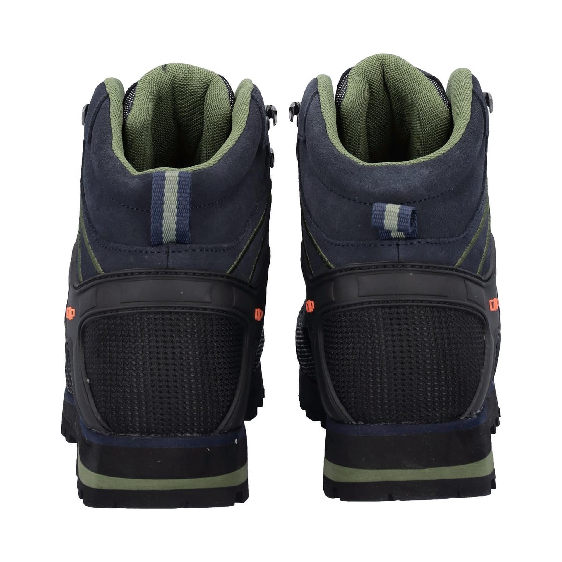 Hinteransicht der MOON-Schuhe mit verstärkter Ferse und abriebfester Gummizone zur Knöchelstütze