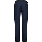 Rückansicht der 2-in-1 Zip-off-Hose mit vorgeformten Knien und perfekter Passform