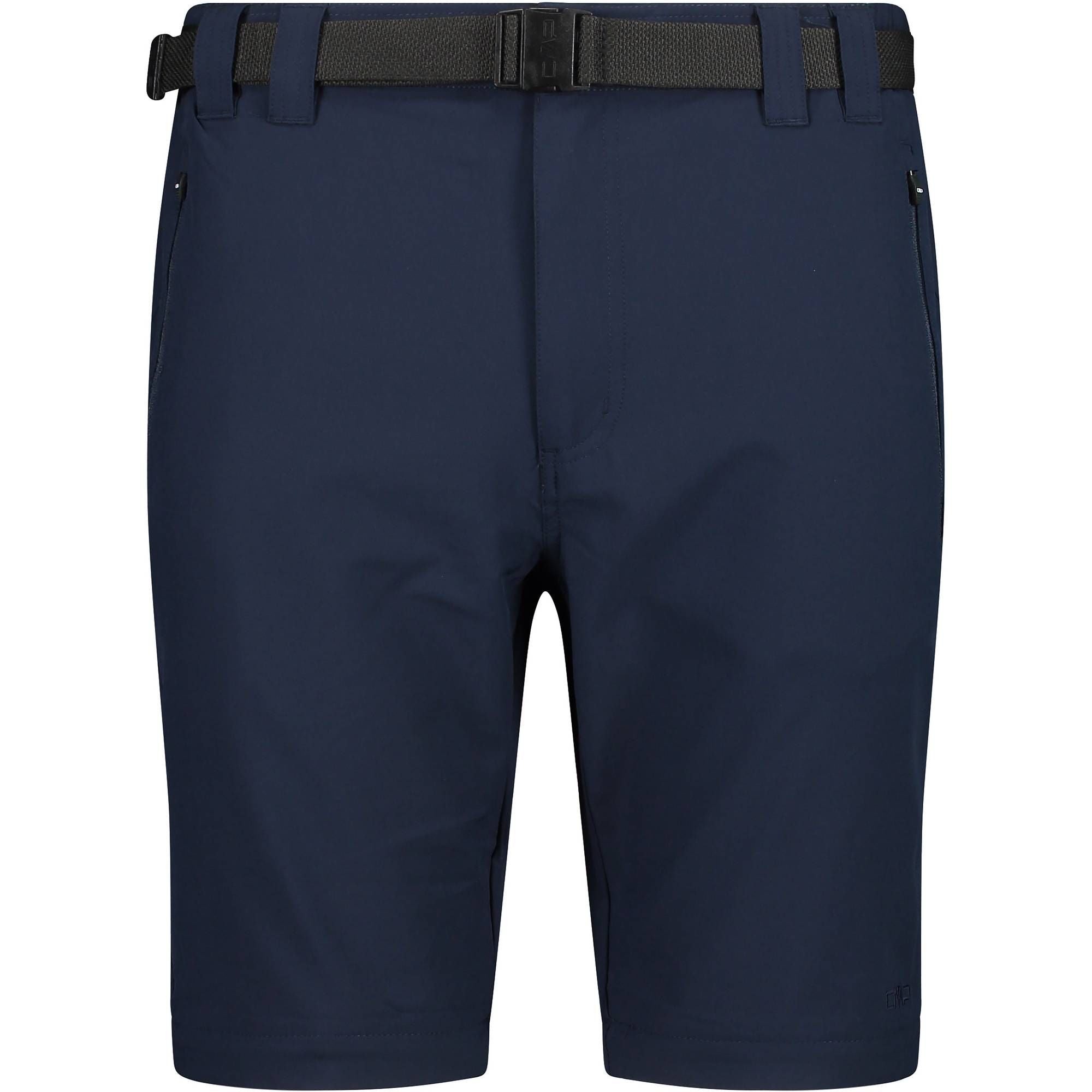 Zip-off-Shorts mit Cargotaschen, Reißverschlusstaschen und integriertem Gürtel