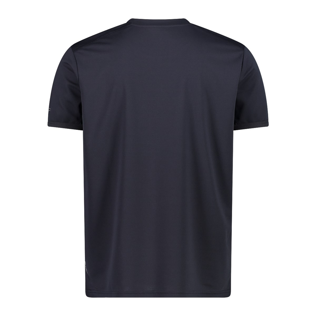 Rückansicht des Herren Funktionsshirts aus atmungsaktivem Piqué