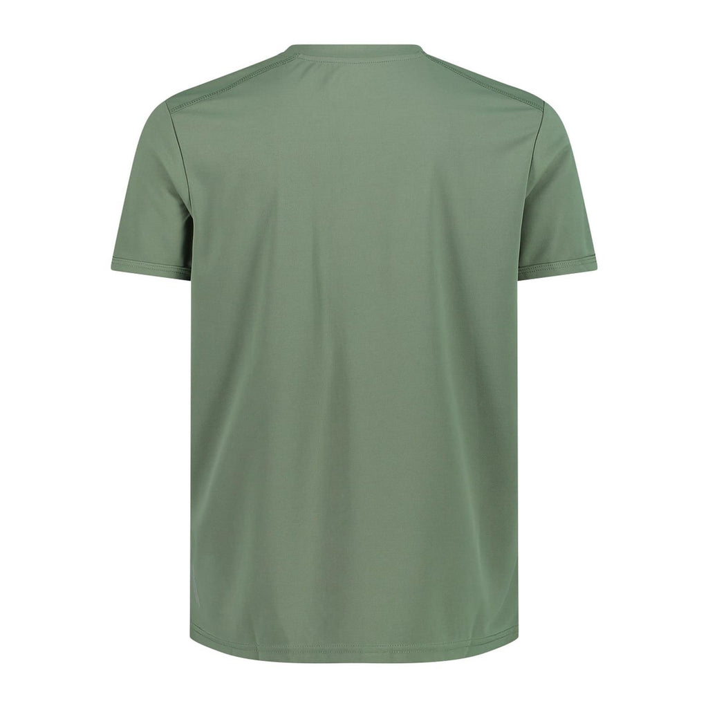 Rückseite des Herren T-Shirts in salvia – Funktionsmaterial