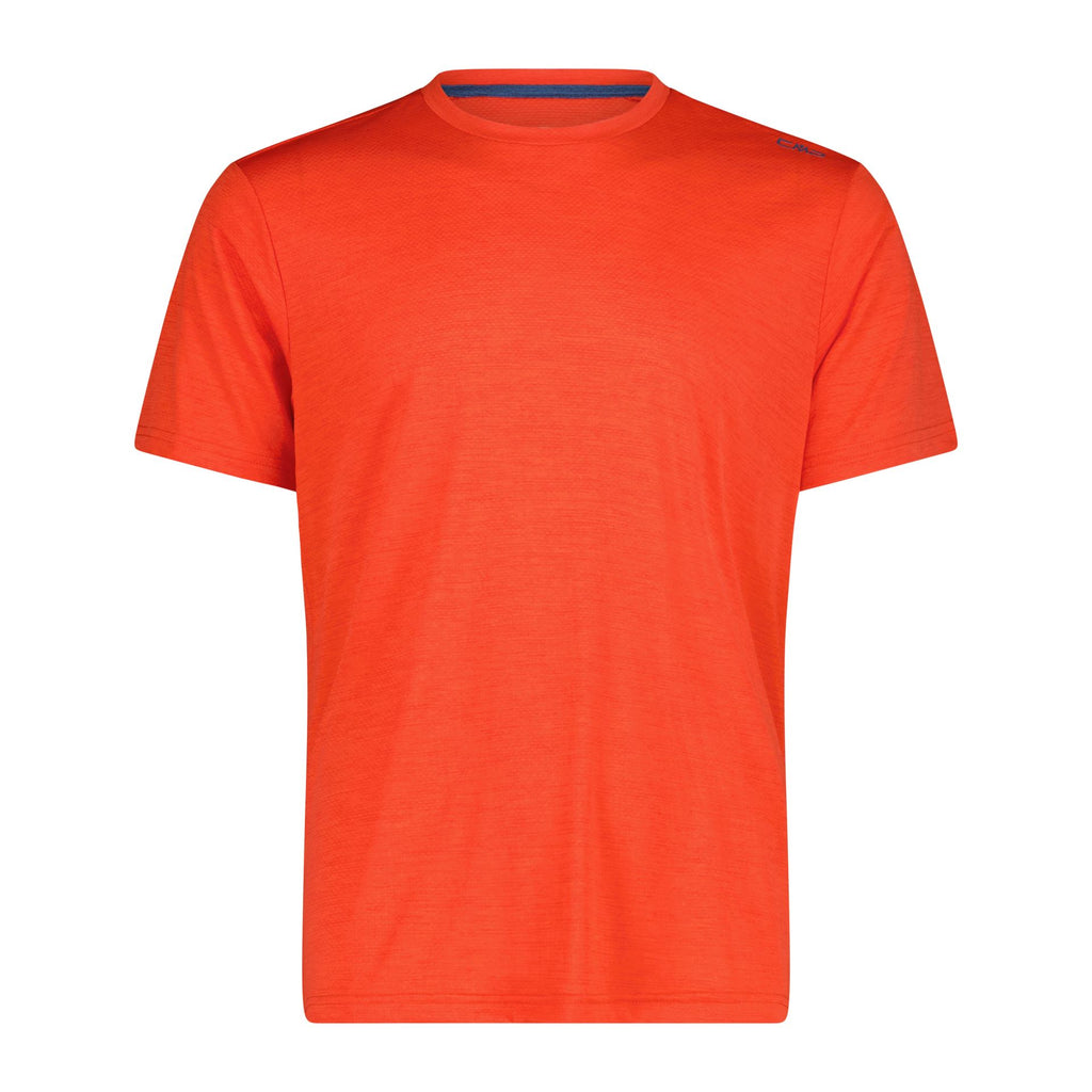 Vorderansicht Herren T-Shirt aus Piquéstrick in Tango