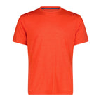 Vorderansicht Herren T-Shirt aus Piquéstrick in Tango