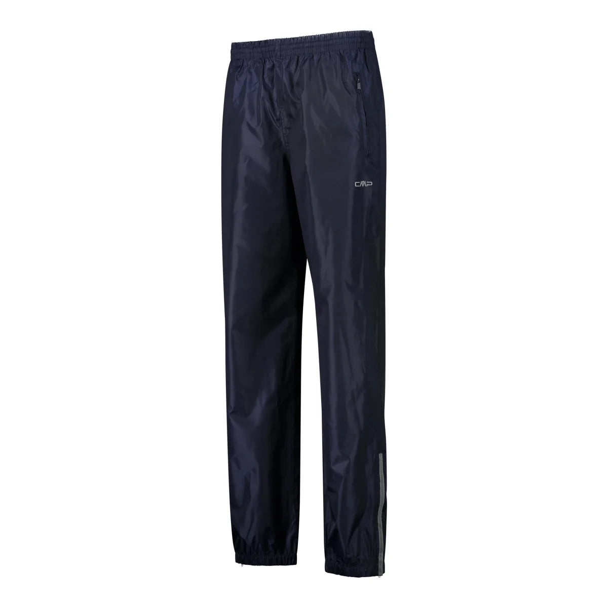 CMP Rain Pant Herren – Seitenansicht mit Beinreißverschluss und reflektierenden Details