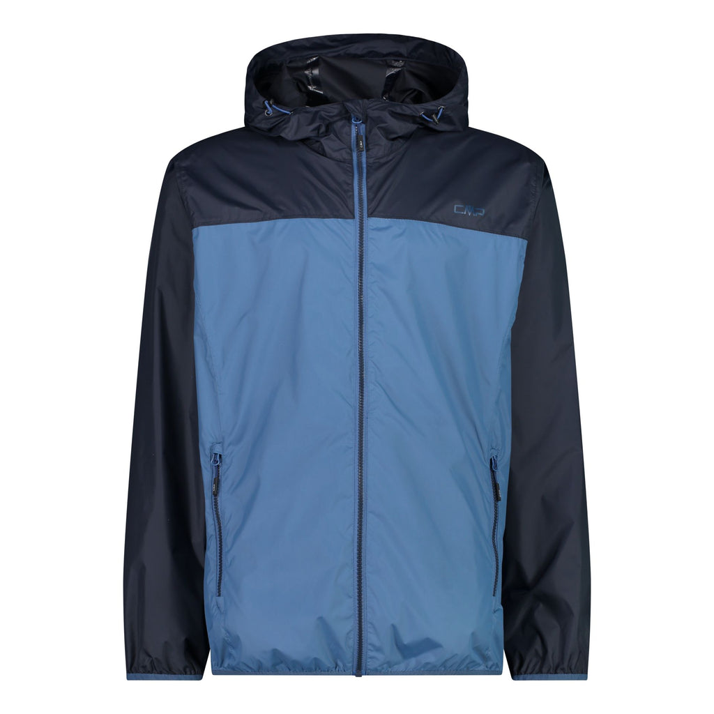 Vorderansicht Herren Regenjacke Fix Hood Dusty Blue
