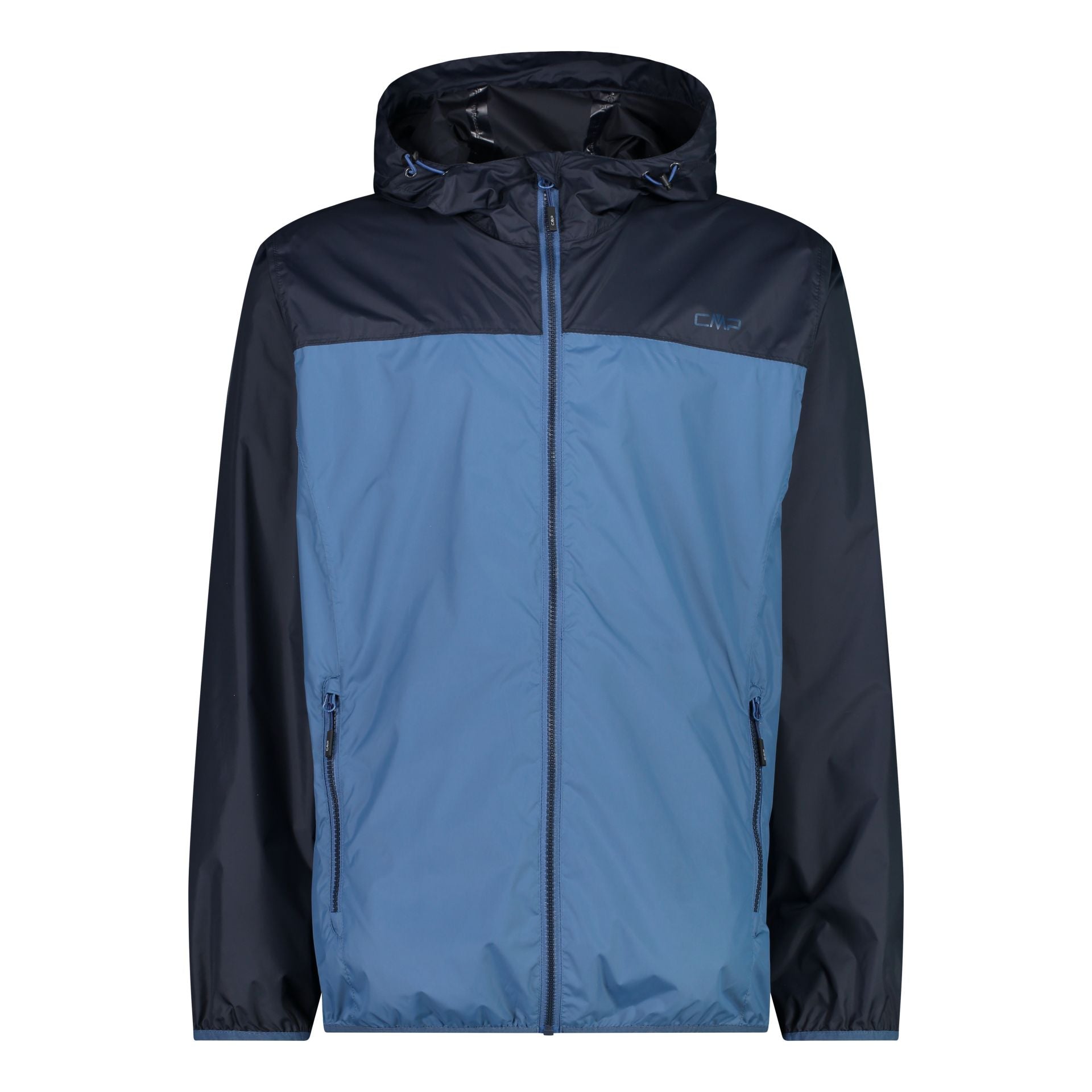 Vorderansicht Herren Regenjacke Fix Hood Dusty Blue
