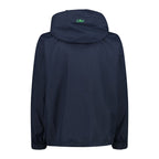 CMP Herren Regenjacke Snaps Hood Jacket 39X7367 black blue Packable