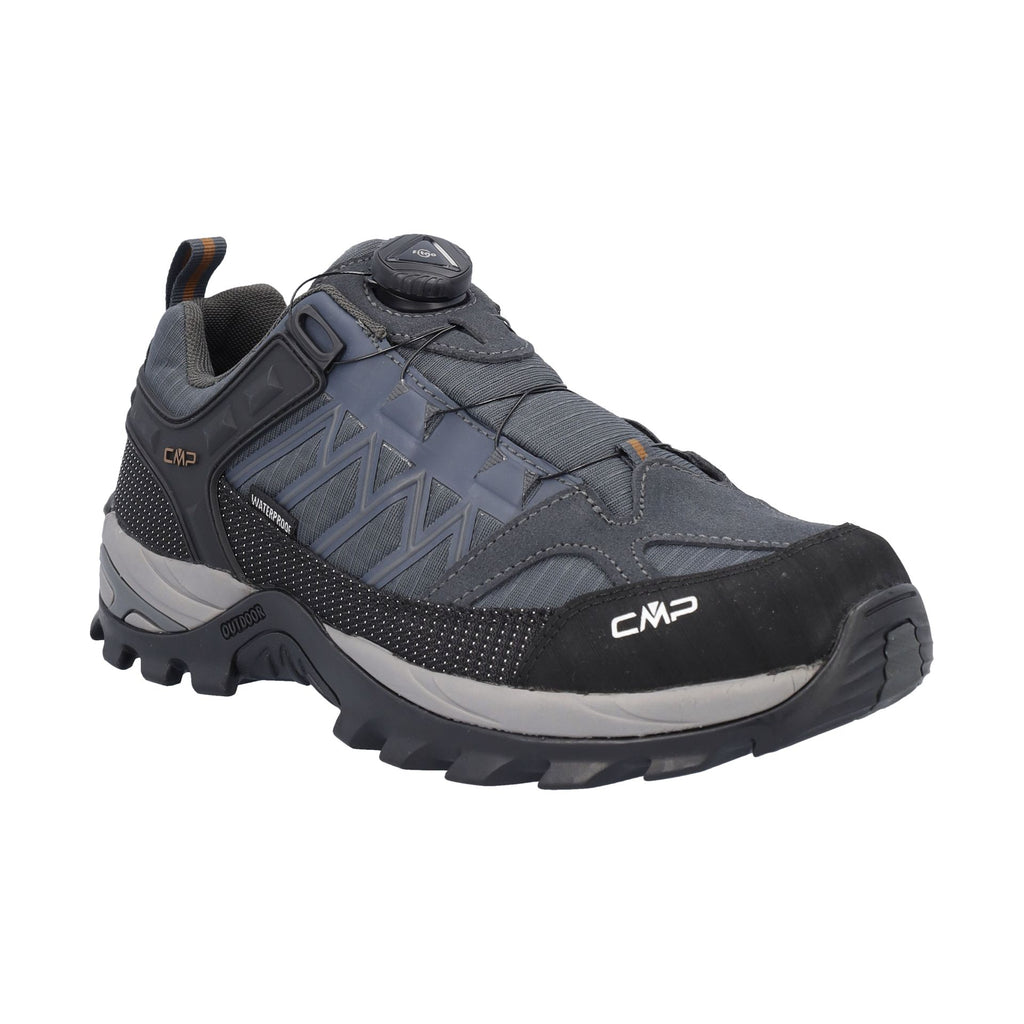 CMP Rigel Low FITGO Herren Trekking Schuhe WP – wasserdicht mit Fitgo-Verschluss und FullOn GRIP-Sohle