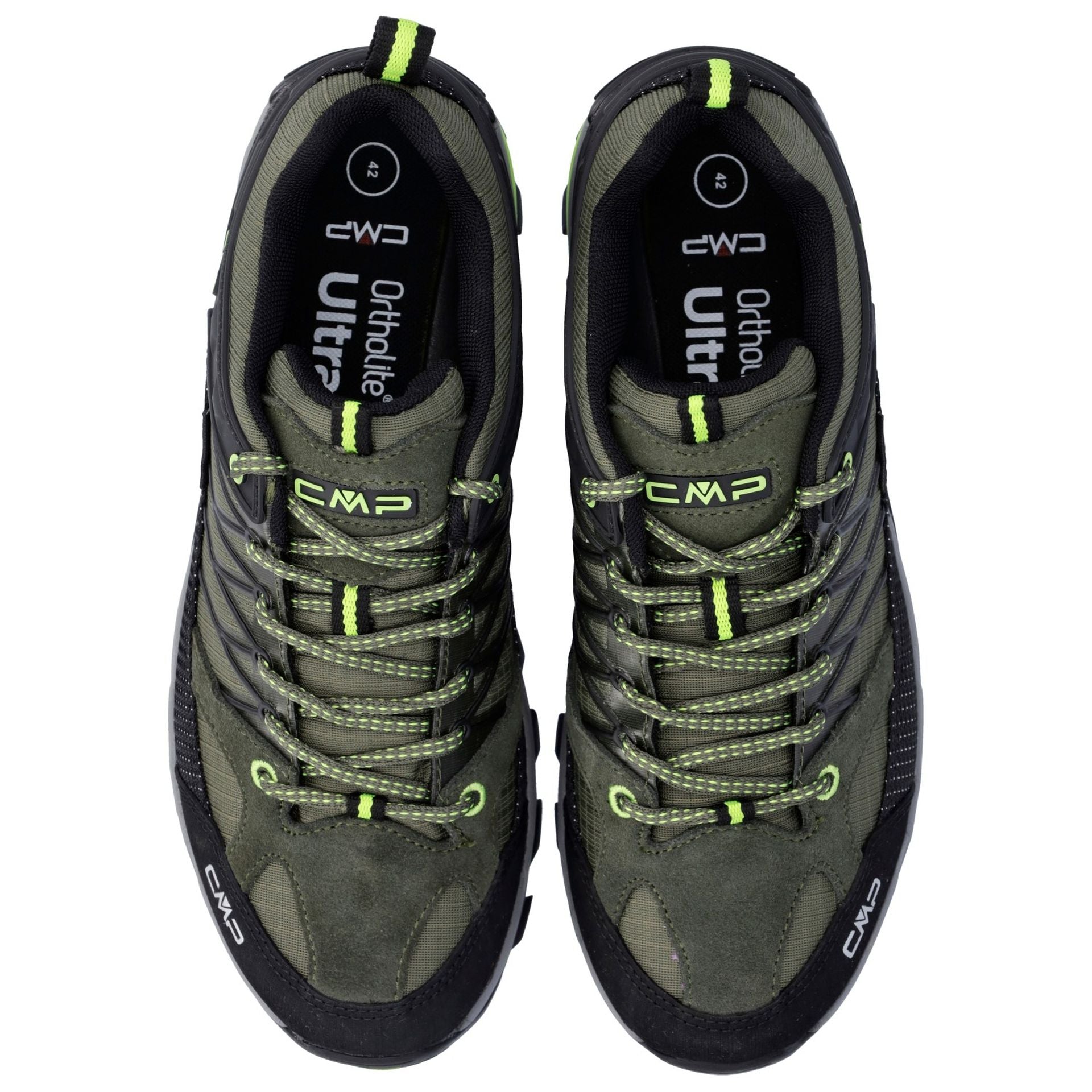 Seitenansicht der wasserdichten Wanderschuhe mit FullOn GRIP Sohle