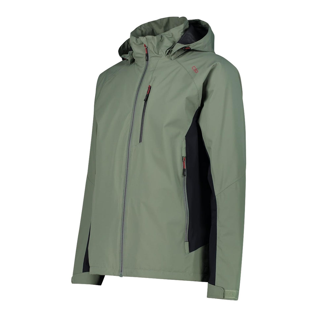 CMP Funktionsjacke Herren salvia – Seitenansicht mit Kontrastdetail