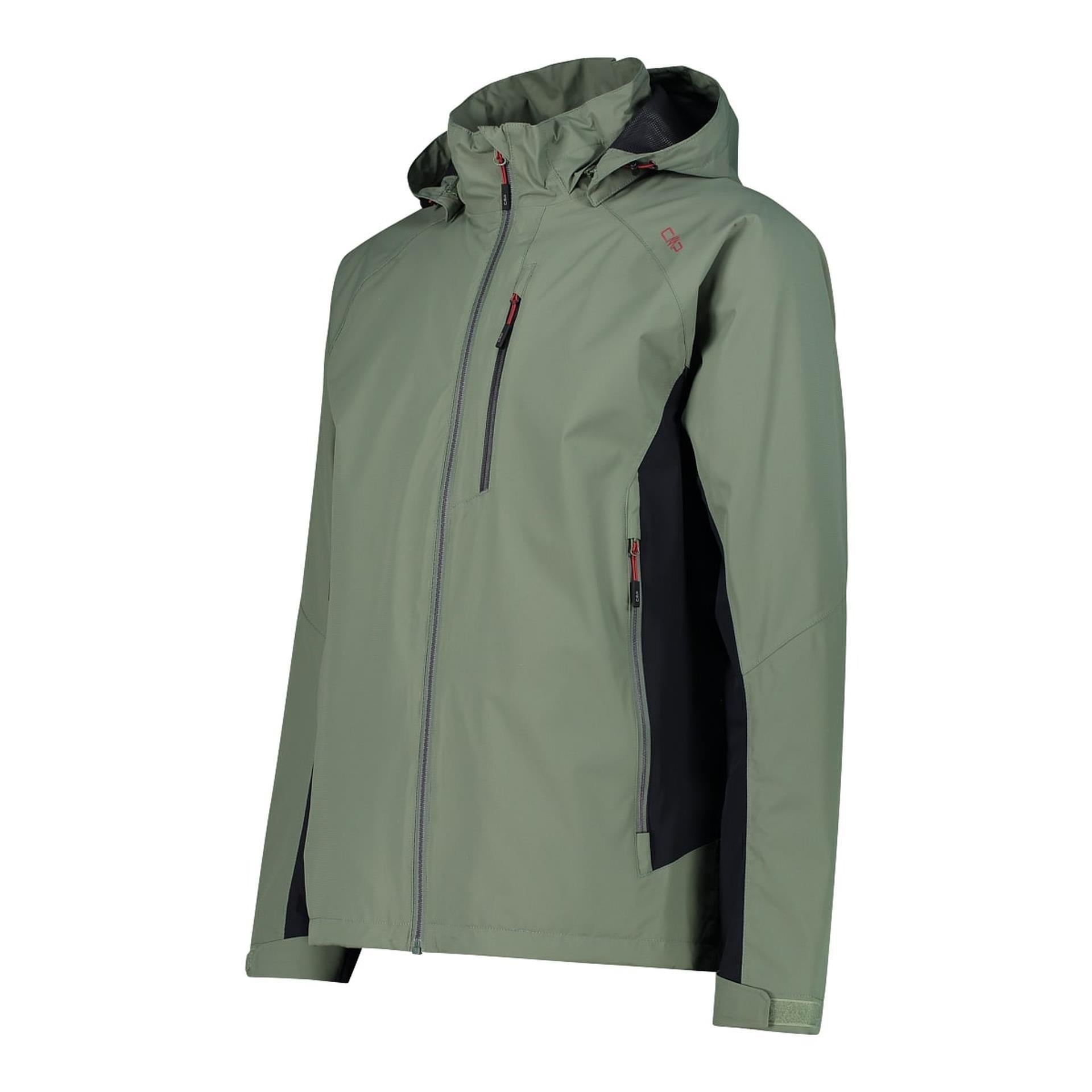 CMP Funktionsjacke Herren salvia – Seitenansicht mit Kontrastdetail