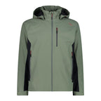 CMP Herren Ripstop Jacke salvia – Vorderansicht mit Kapuze
